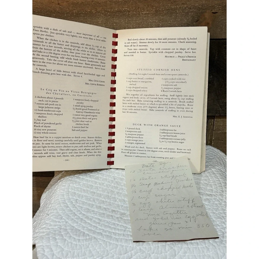 Vintage 1966 The‎ Cincinnati Cook Book Co-Operative Society Childrens Hospital